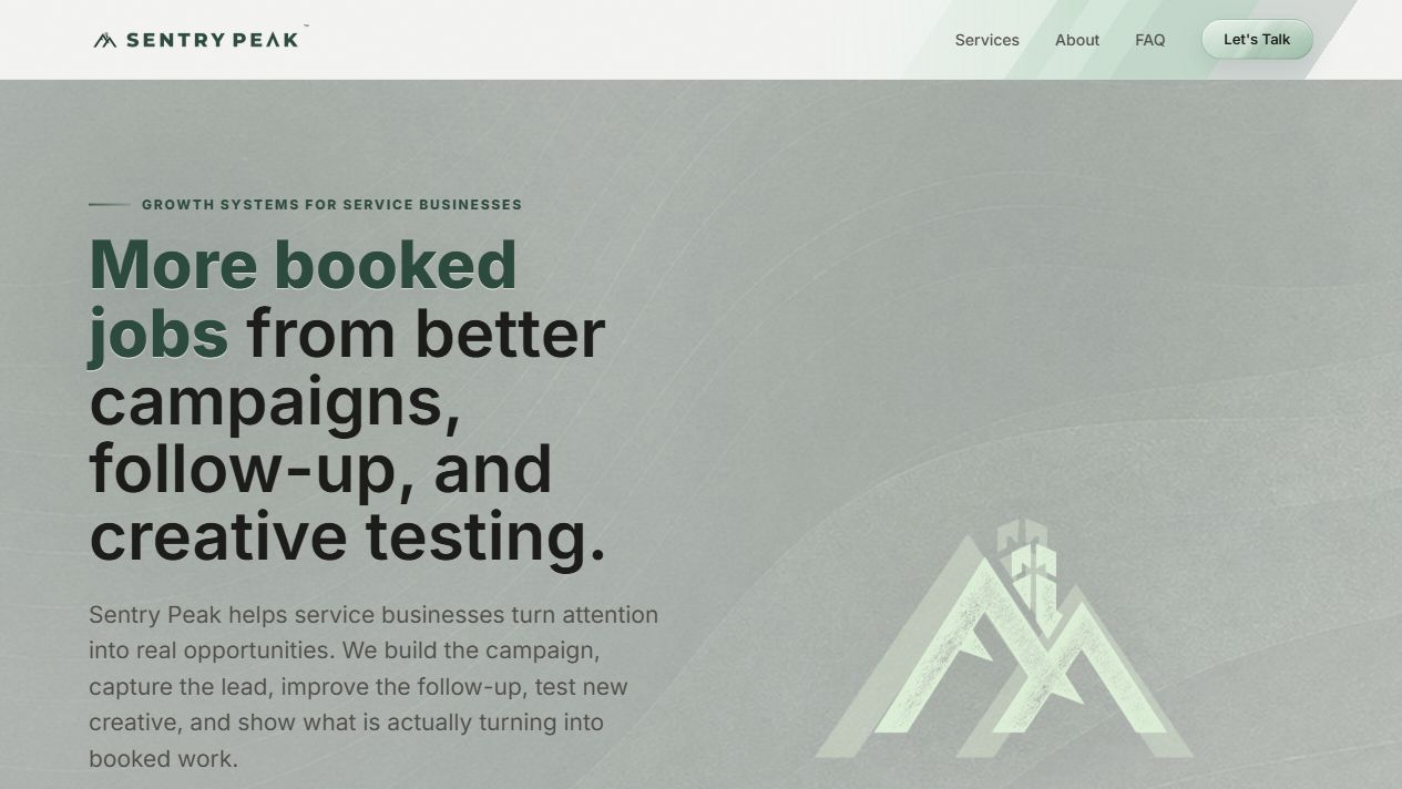 Sentry Peak website